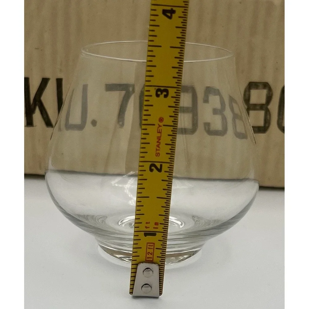 6 Williams Sonoma Grand Cuisine Clear Cordial Tasting Stemless Glasses Set
